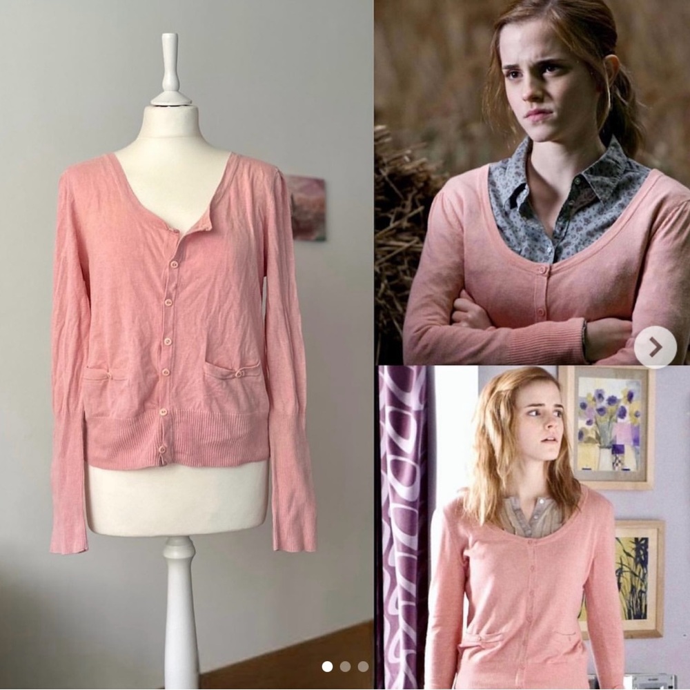 ISO ASO hermione topshop pink cardigan